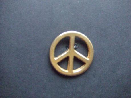Vredesteken Peace goudkleurig